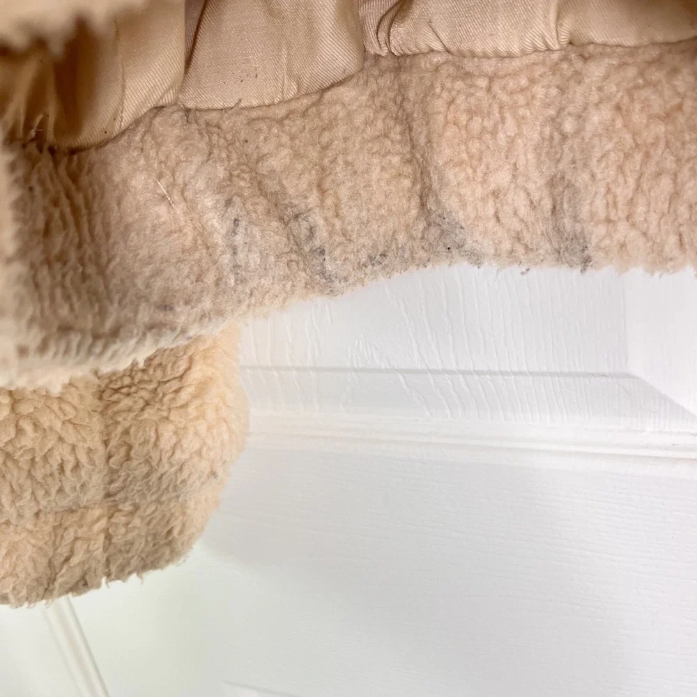 Thread & Supply Anthropologie Full Zip Teddy Jacket in Taupe Size S - Picture 15 of 15